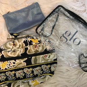 assorted makeup bags